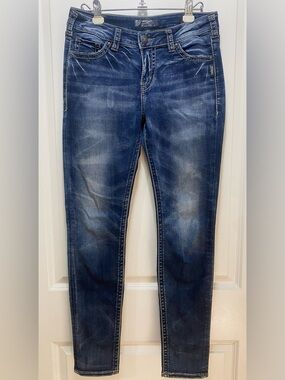 Silver Jeans dark indigo denim jeans
